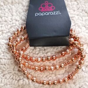 Boundless Boundaries  Rose Gold Strechy Bracelet